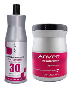 ANVEN DECOLORANTE 350 GRS. C/PEROXIDO BOTE GRIS
