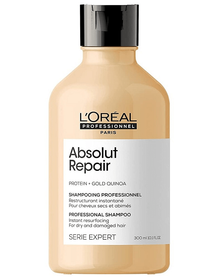 LP LOREAL SERIE EXPERT ABSOLUT REPAIR SHAMPOO GOLD QUINOA 300 ML. 2025