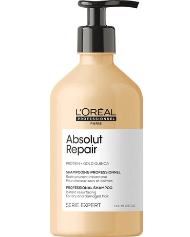 LP LOREAL SERIE EXPERT ABSOLUT REPAIR SHAMPOO GOLD QUINOA 500 ML. 2025