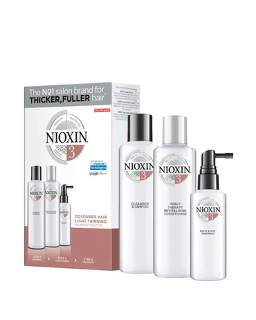 NIOXIN SISTEMA 3 CABELLO COLORIDO AFINAMIENTO LEVE 150/150/50 ML.