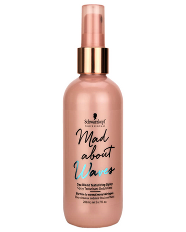 SCHWARZKOPF MAD ABOUT WAVES SEA BLEND SPRAY MARINO 200 ML. - El Palacio De La Belleza