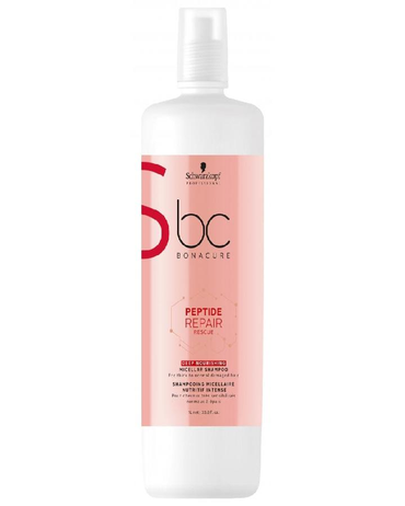 SCHWARZKOPF NUEVO BC PEPTIDE REPAIR RESCURE DEEP NOURISHING SHAMPOO 1 LT. - El Palacio De La Belleza