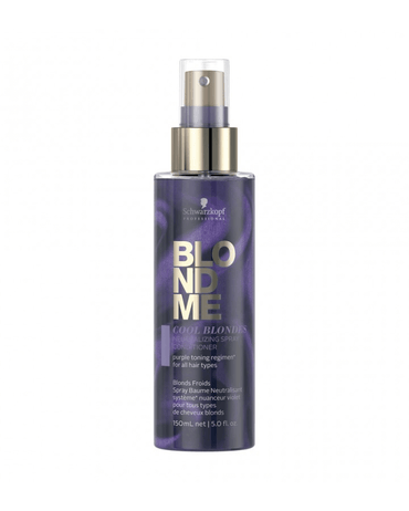 SCHWARZKOPF BLONDME COOL BLONDES NEUTRALIZING SPRAY CONDITIONER 150 ML.