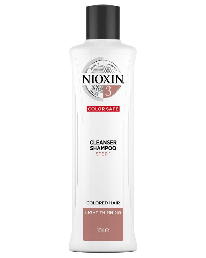 NIOXIN 3 COLOR SAFE CLEANSER SHAMPOO HAIR PERDIDA LEVE 300 ML.