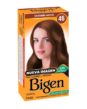 BIGEN TINTE 46 CASTAÑO MEDIANO 6 GRS.