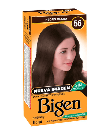 BIGEN TINTE 56 NEGRO CLARO//CASTAÑO CENIZO VIVO 6 GRS.