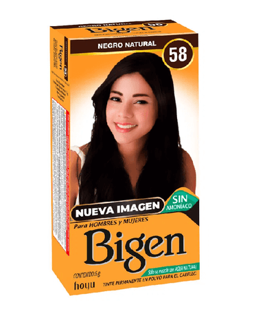 BIGEN TINTE 58 NEGRO NATURAL 6 GRS.