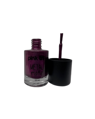 PINK UP ESMALTE METAL MATTE 10 ML. PKN17 RAISIN