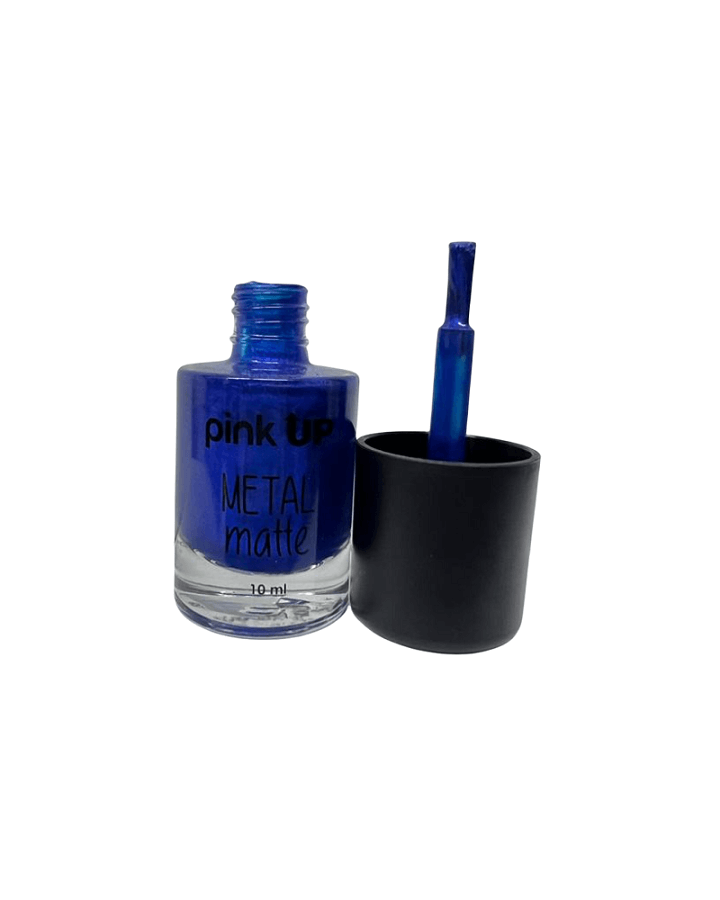 PINK UP ESMALTE METAL MATTE 10 ML. PKN18 ELECTRIC BLUE