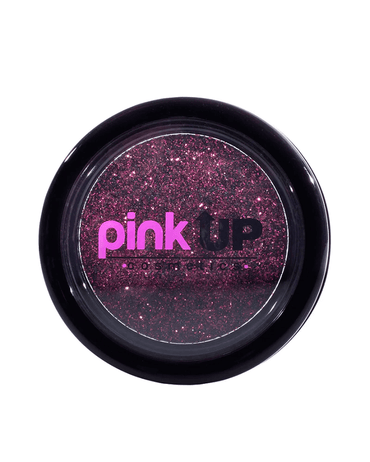 PINK UP GLITTER COMPACTO PARA OJOS Y ROSTRO PKG06 BURGUNDY