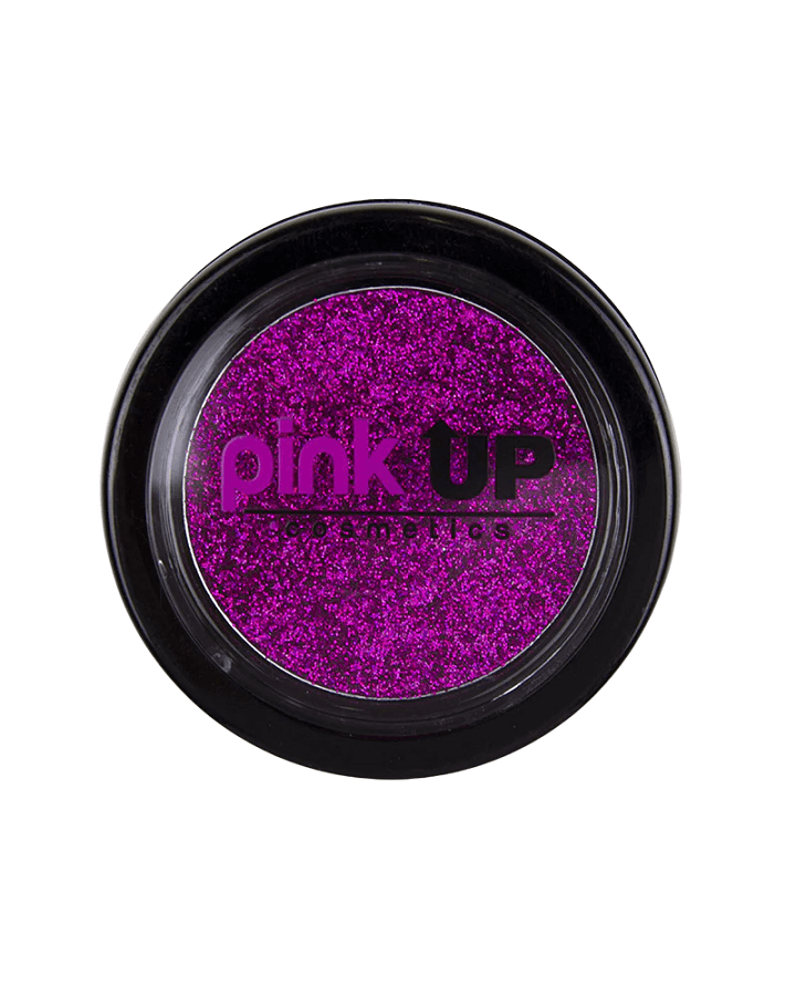 PINK UP GLITTER COMPACTO PARA OJOS Y ROSTRO PKG09 MAGENTA