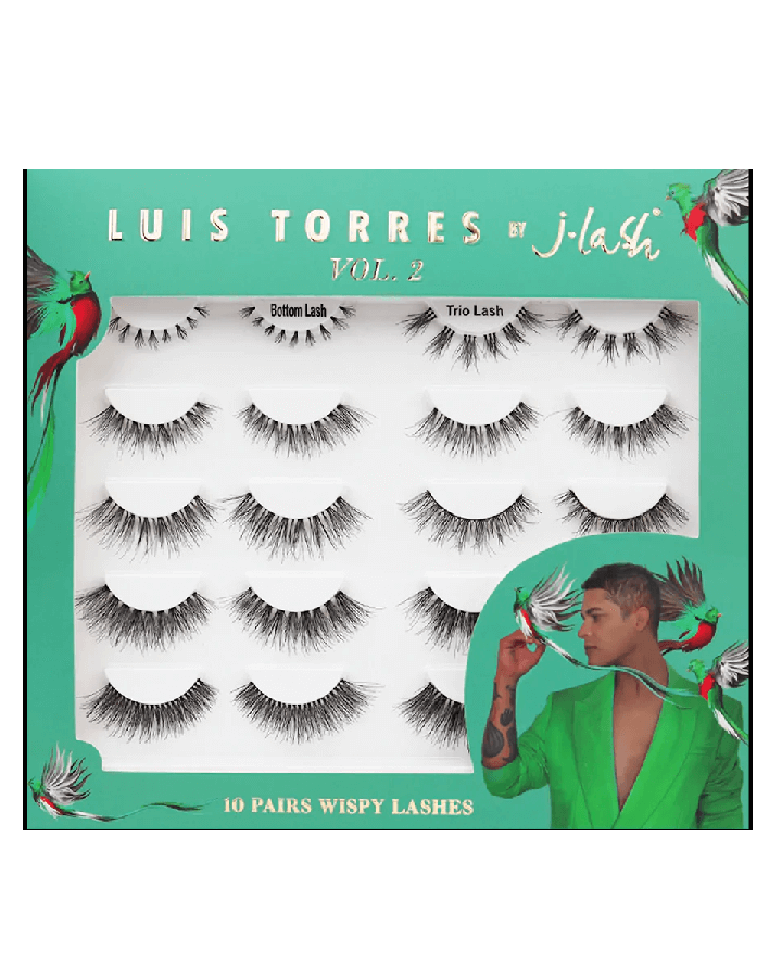 J. LASH LUIS TORRES WISPY LASHES PESTAÑAS TIRA10 PARES VOL.2  LTB21