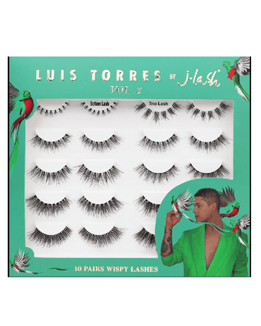 J. LASH LUIS TORRES WISPY LASHES PESTAÑAS TIRA10 PARES VOL.2  LTB21