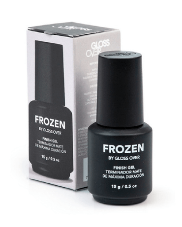 GLOSS OVER FROZEN FINISH GEL TERMINADO MATE 15 ML.