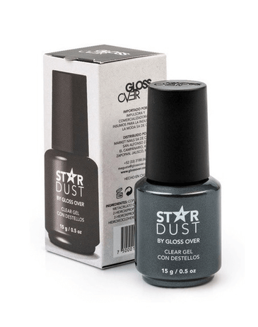GLOSS OVER STARDUST GEL TERMINADOR CON DESTELLOS SUTILES  15 GRS.