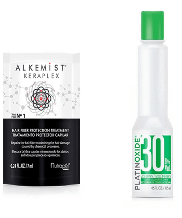 NUTRAPEL ALKEMIST DECOLORANTE KERAPLEX 50 GRS.+ PEROXIDO 135 ML. DAK05