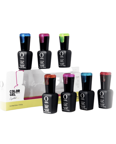 ORGANIC COLOR GEL CRYSTAL LINE KIT C/7 PZAS. 15 ML. (D)
