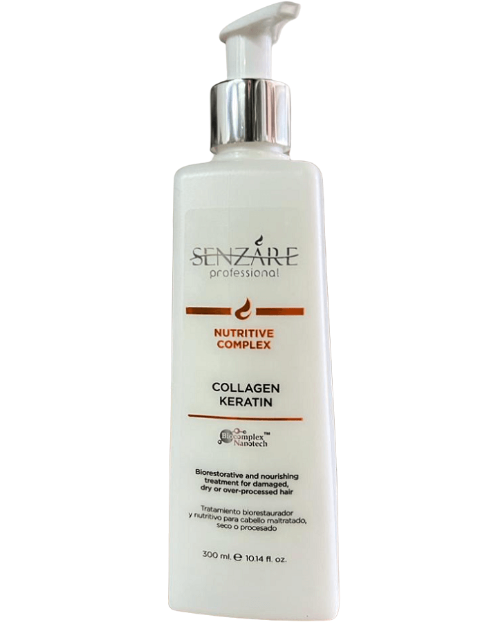 SENZARE TRATAMIENTO RECONSTRUCTOR COLAGENO Y KERATINA 300 ML.