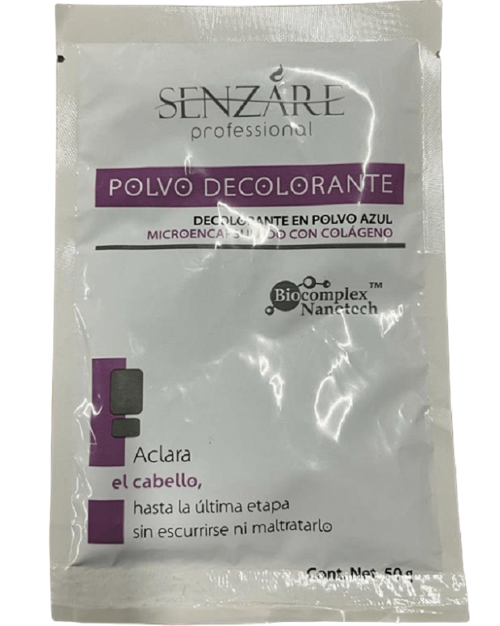 SENZARE POLVO DECOLORANTE AZUL 50 GRS.