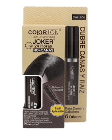 COLORTON JOKER 24 HORAS RETOCADOR CANAS C/CEPILLO CASTAÑO - El Palacio De La Belleza