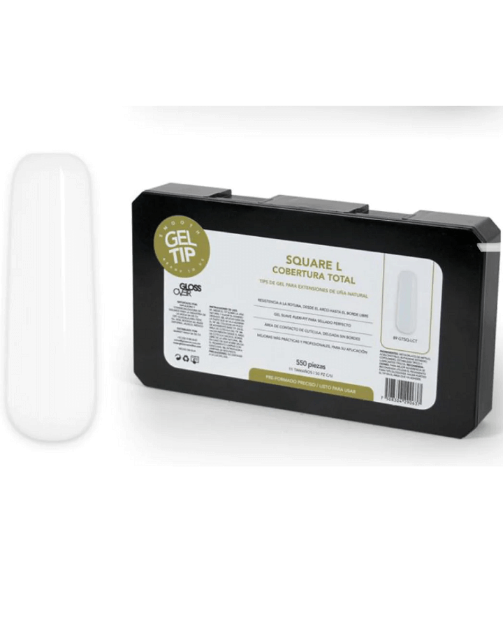 GLOSS OVER GELTIP SQUARE L / COBERTURA TOTAL 550 PZAS.