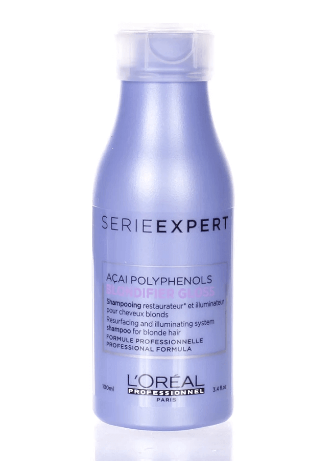 LP LOREAL SERIE EXPERT BLONDIFIER COOL BLONDE SHAMPOO TRAVEL SIZE 100 ML.