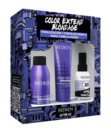 REDKEN TRAVEL KIT BLONDAGE SHAMPOO/CONDITIONER/25 BENEFITS