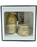 LP LOREAL SERIE EXPERT ABSOLUT REPAIR GOLD SH.300 ML/MASK 250 ML.+ MASCARA COFRE - El Palacio De La Belleza