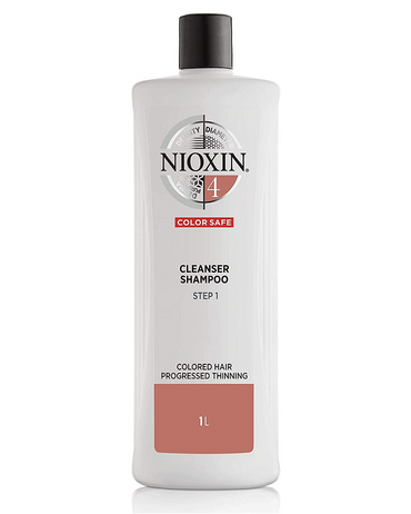 NIOXIN 4 COLOR SAFE CLEANSER SHAMPOO HAIR PERDIDA AVANZADA 1 LT.
