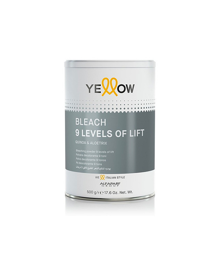 YELLOW DECOLORANTE PF018321 BLEACH 9 LEVELS OF LIFT 500 GRS. BOTE