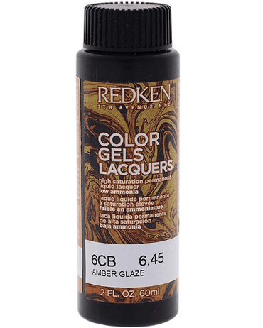 REDKEN COLOR GELS LACQUERS 6CB AMBER GLAZE