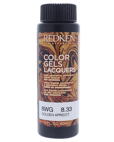 REDKEN COLOR GELS LACQUERS 8WG GOLDEN APRICOT