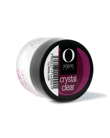 ORGANIC POLVO ACRILICO CRYSTAL CLEAR 1/4 OZ./7.5 GRS.