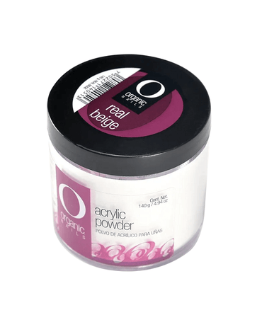 ORGANIC POLVO ACRILICO REAL BEIGE 5 OZ./140 GRS.