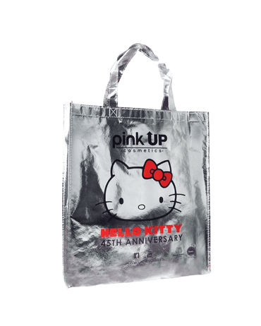 PINK UP BOLSA PLATEADA HELLO KITTY