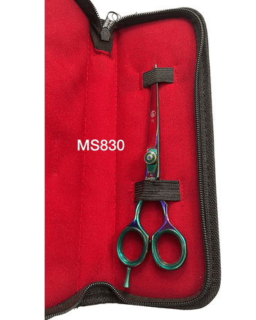 MS TIJERAS PARA ZURDOS LINEAL 6 PULGADAS AZUL TITANIO/ PLATA 830