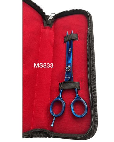 MS TIJERAS PARA ZURDOS LINEAL 6 PULGADAS AZUL TITANIO/NEGRO  833