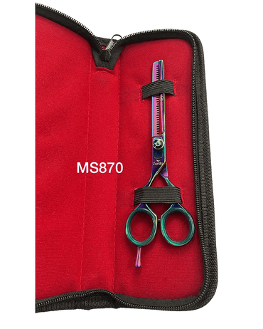 MS TIJERAS PARA ZURDOS ENTRESACAR AZUL 6 PULGADAS TITANIO 870