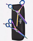 PAKITAL AASHTA ESTUCHE TIJERAS ARCOIRIS 5.5" MOD. 833 Y 834 PICBSK67 TORNASOL - El Palacio De La Belleza