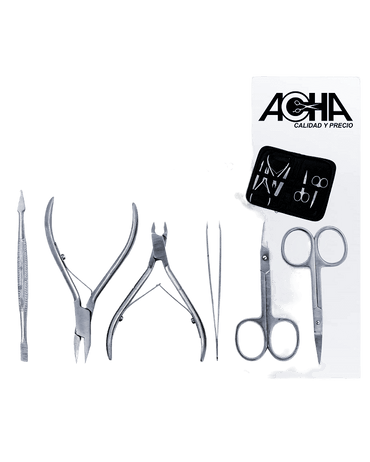 ACHA ESTUCHE MANICURE Y PEDICURE PICBSQ-300