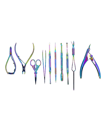 PAKITAL AASHTA ESTUCHE MANICURE ARCOIRIS C/10 PZAS. PICBSK81